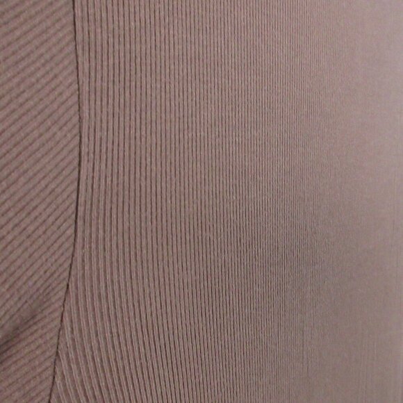 Skims Long Sleeve Maxi Dress 2X Brown Ribbed Modal Scoop Neck Soft Lounge 492 - Picture 11 of 14